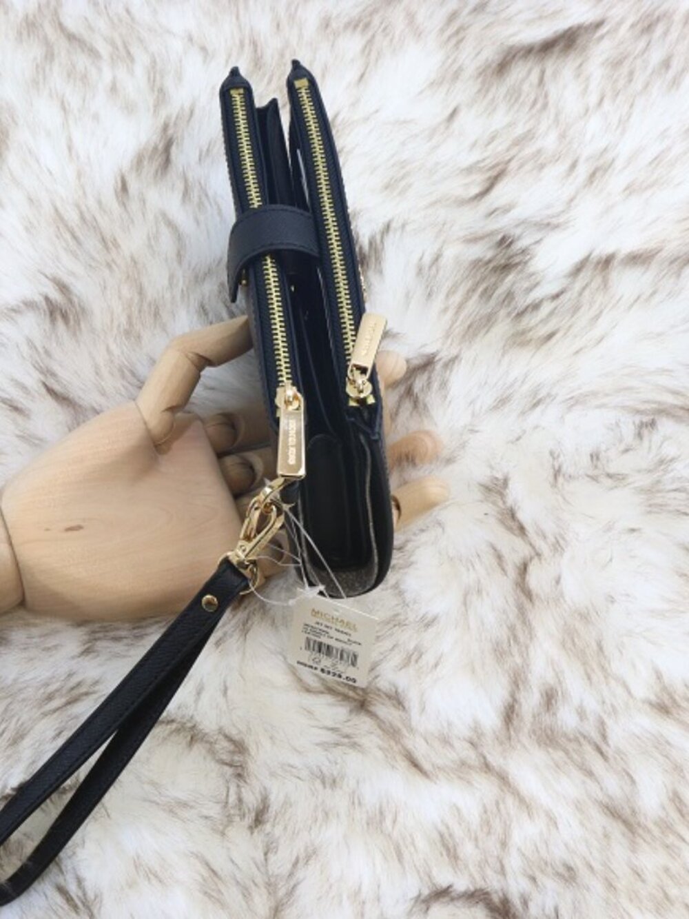 Michael Kors Women's Jet Set Travel Double Zip Wristlet 35F8GTVW0L - Picture 4 of 12